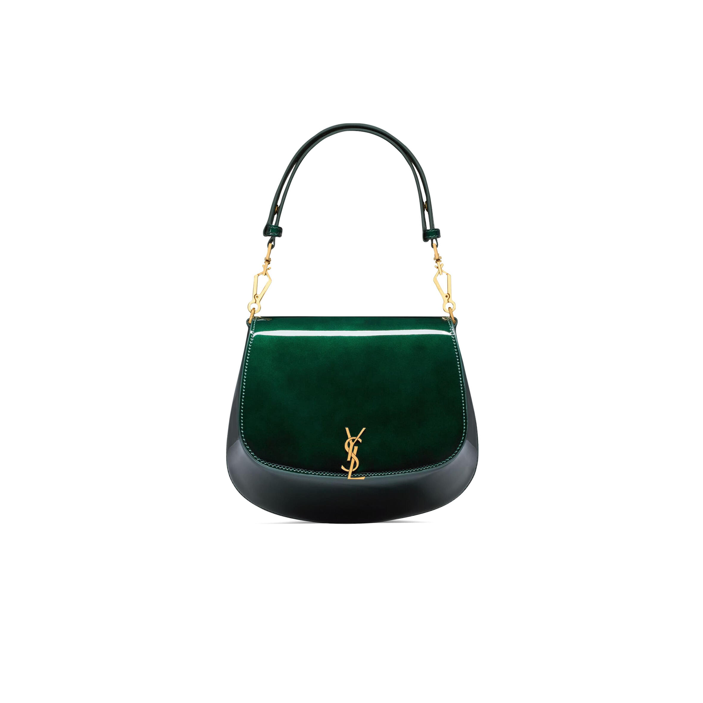 Y*L voltaire top handle in patent leather 800846aaekl3856 (17.5*21*8cm)